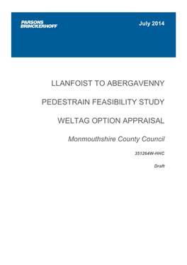 Llanfoist to Abergavenny Pedestrain Feasibility Study