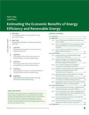 Chapter 5: Estimating the Economic Benefits of Energy Efficiency and Renewable Energy