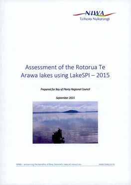 Assessment of the Rotorua Te Arawa Lakes Using Lakespi - 2015
