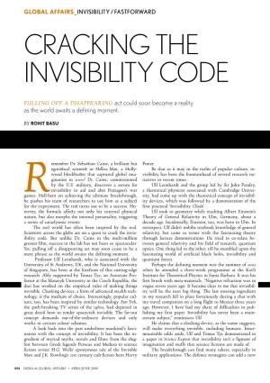 Cracking the Invisibility Code