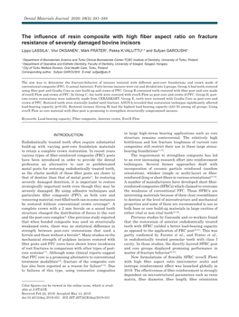 The Influence of Resin Composite with High Fiber Aspect Ratio on Fracture Resistance of Severely Damaged Bovine Incisors