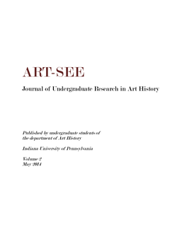 ART-SEE Journal of Undergraduate Research in Art History