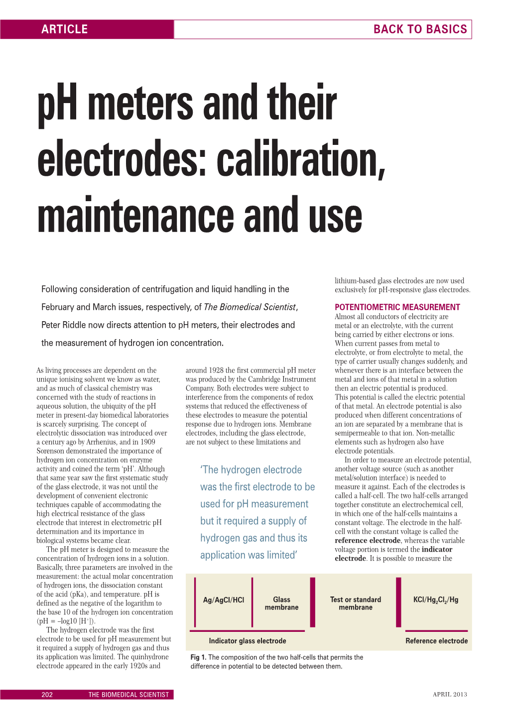 Ph Meters and Their Electrodes: Calibration, Maintenance and Use