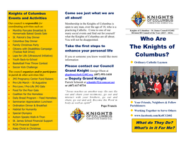 Who Are the Knights of Columbus?