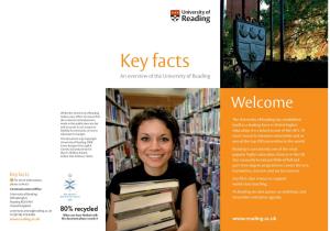 Key Facts an Overview of the University of Reading