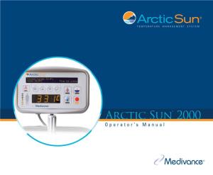 Arctic Sun® 2000 Operator’S Manual Contents