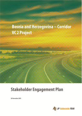 Corridor VC 2 Project UPDATED Stakeholder Engagement Plan