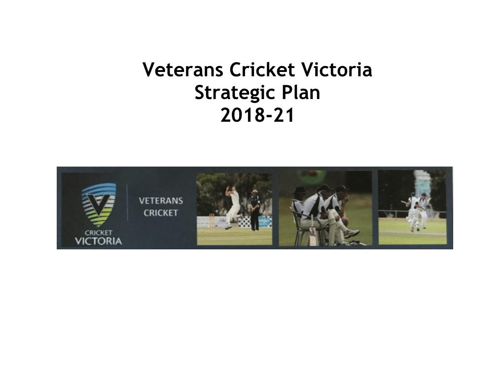 VCV Strategic Plan 2018-21