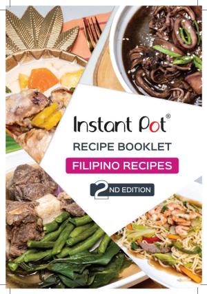 Recipe Booklet Filipino Recipes