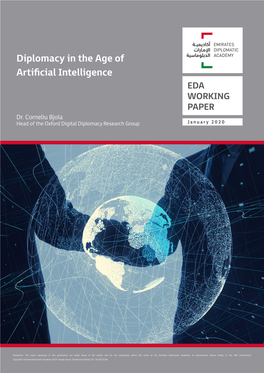 Diplomacy in the Age of Artificial Intelligence EDA WORKING PAPER Dr