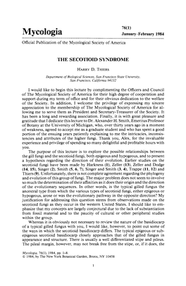 The Secotioid Syndrome