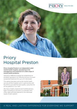 Priory Hospital Preston
