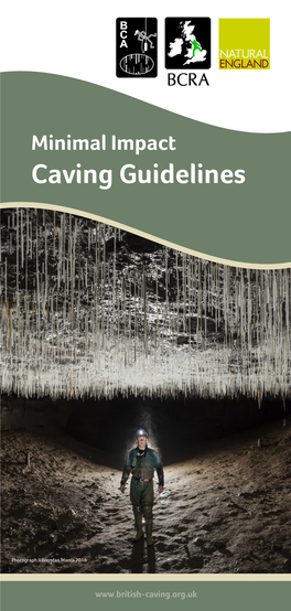 Minimal Impact Caving Guidelines