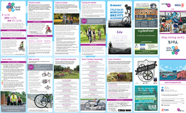 Cycle Route Planners Please Park-And-Ride for More Information Please Visit Visit