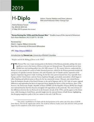 H-Diplo Article Review 20 19