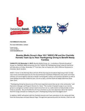 Beasley Media Group's New 103.7 WSOC-FM and the Charlotte