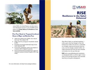RISE Resilience in the Sahel Enhanced