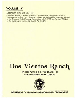 Kanelt SPECIFIC PLANS 8 & 9 / ANNEXATION 89 LAND USE AMENDMENT LU$ 5- 143