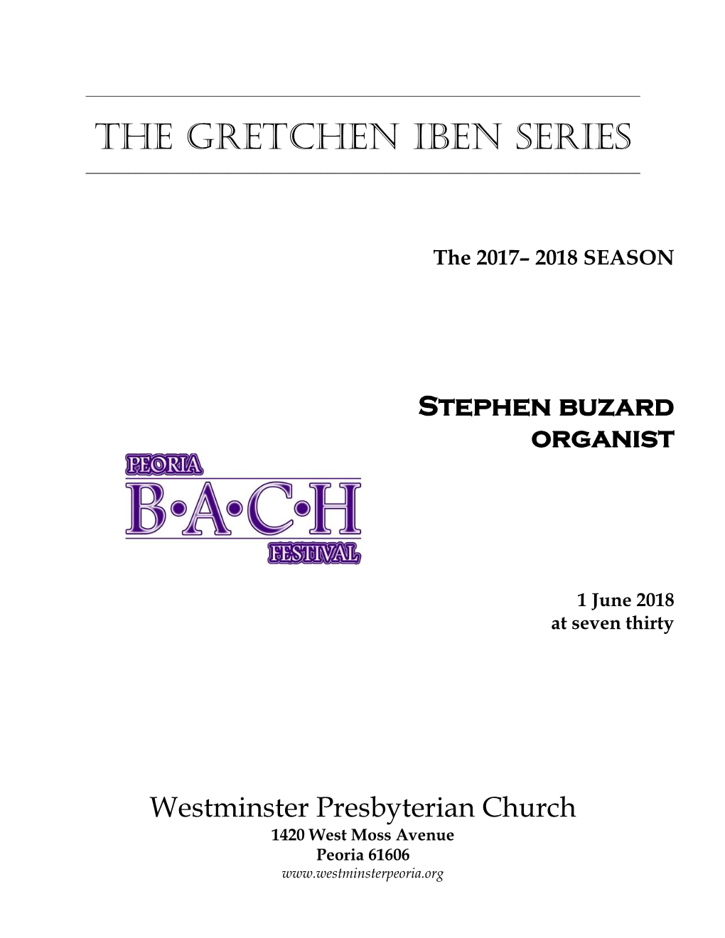 The Gretchen Iben Series ______