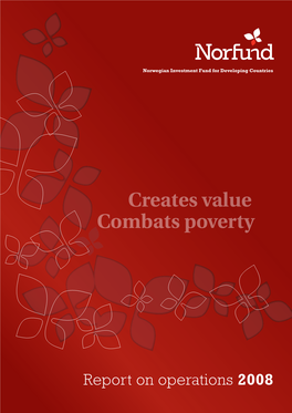 Creates Value Combats Poverty
