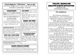 Tullow, Grange and Ardattin Parish Newsletter