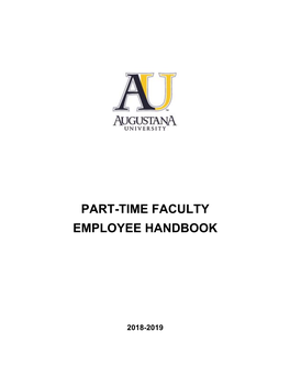 Part-Time Faculty Employee Handbook