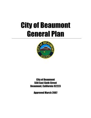 City of Beaumont General Plan