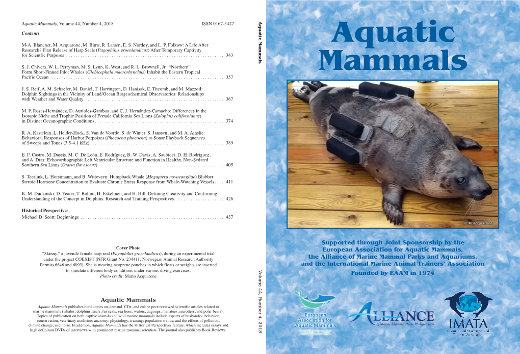 Aquatic Mammals Journal