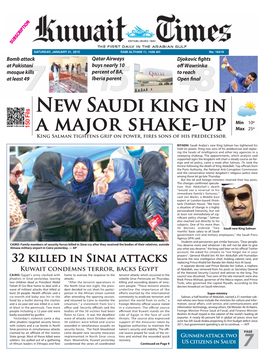 New Saudi King in a Major Shake-Up Min