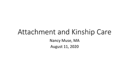 Kinship Caregiver Attachment Presentation