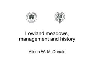 Alison Mcdonald Lowland Meadows Management and History