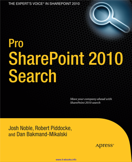 Pro Sharepoint 2010 Search