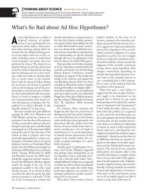 What's So Bad About Ad Hoc Hypotheses?