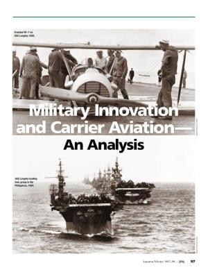 Military Innovation and Carrier Aviation—