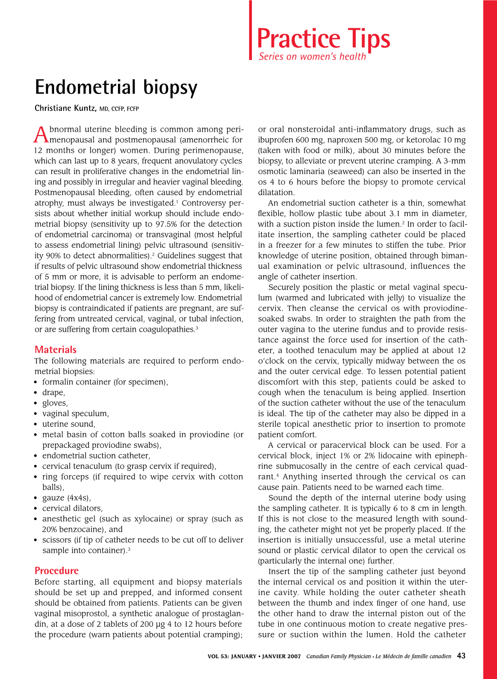 Endometrial Biopsy