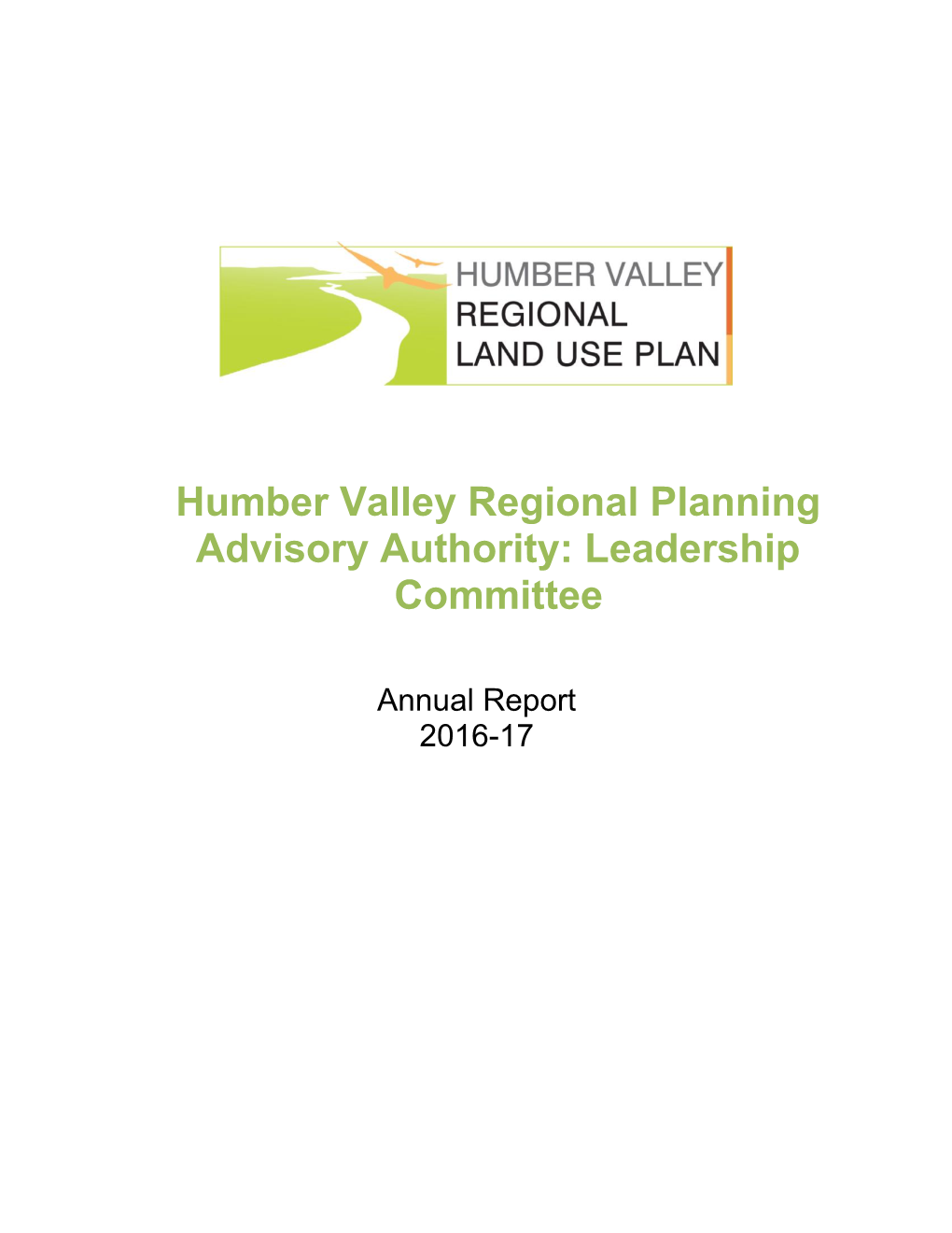 Humber Valley Regional Planning Advisory Authority: Leadership Committee
