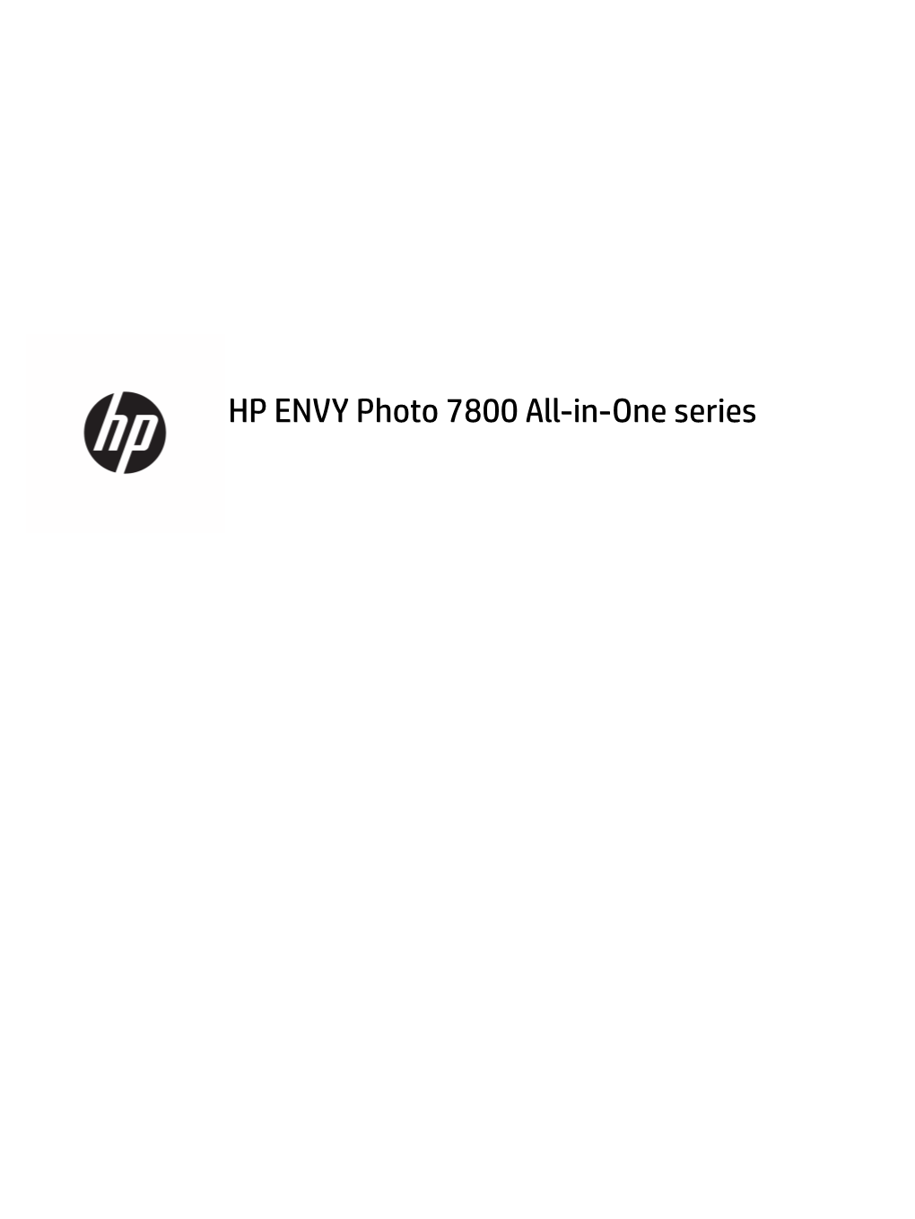 HP ENVY Photo 7800 All-In-One Series – ENWW