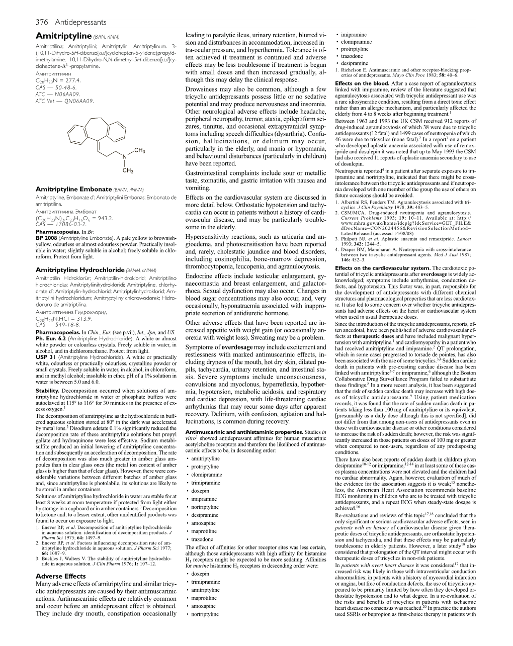 Amitriptyline(BAN, Rinn)