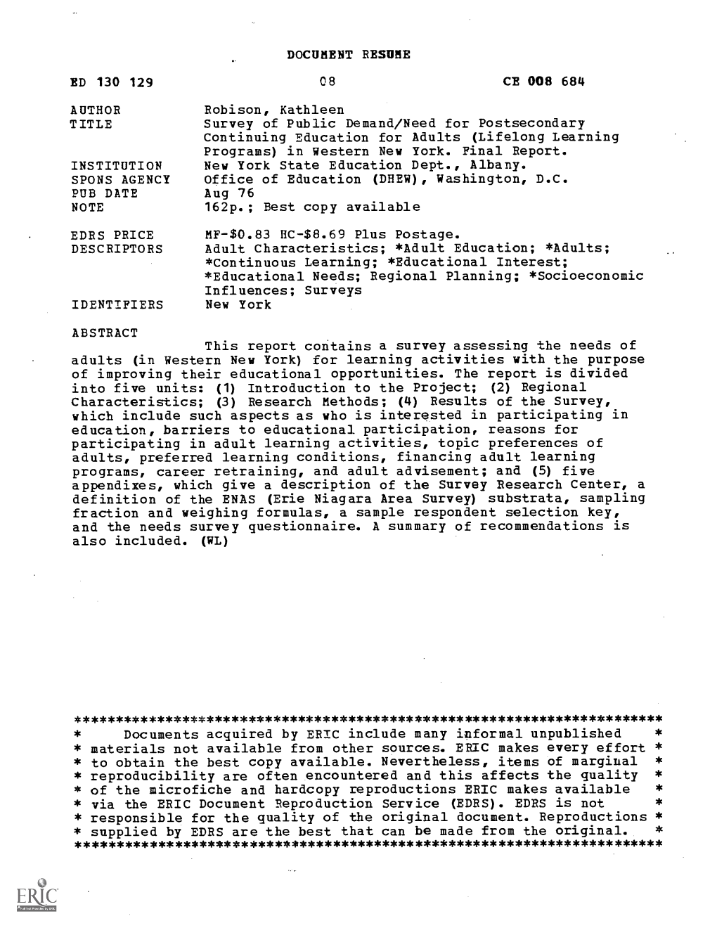 Document Resume Ed 130