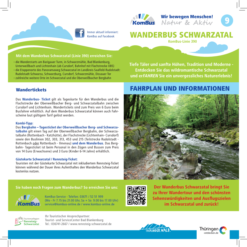 Flyer Wanderbus Schwarzatal 2019