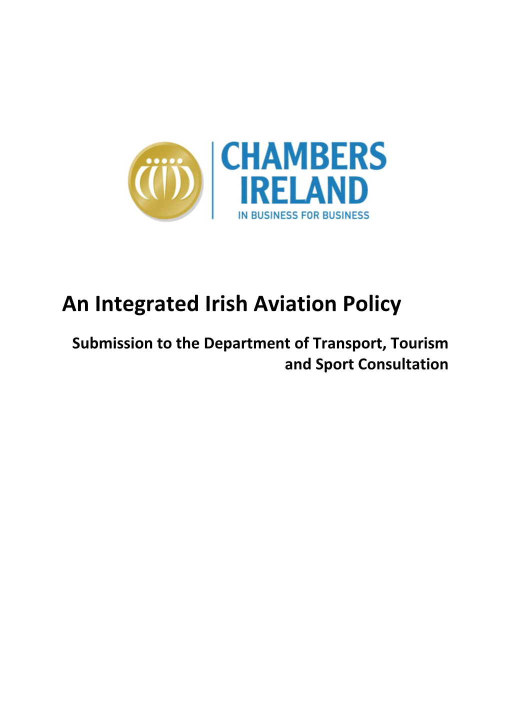 An Integrated Irish Aviation Policy