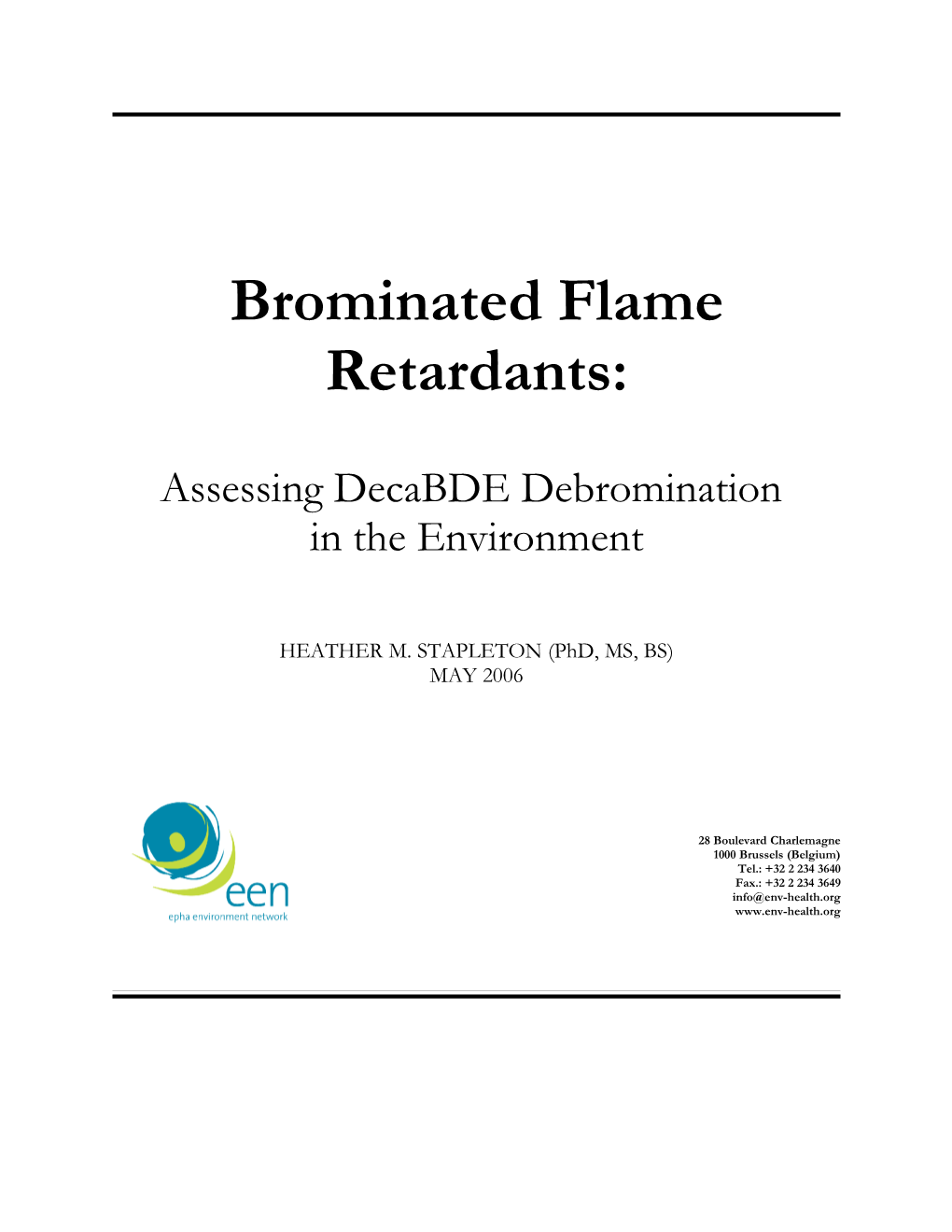 Brominated Flame Retardants