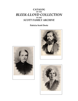 Bleek-Lloyd Collection in the Scott Family Archive