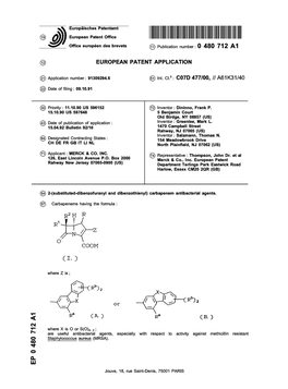 2-\Substituted-Dibenzofuranyl and Dibenzothienyl\ Carbapenem