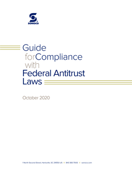 Guide Forcompliance with Federal Antitrust Laws