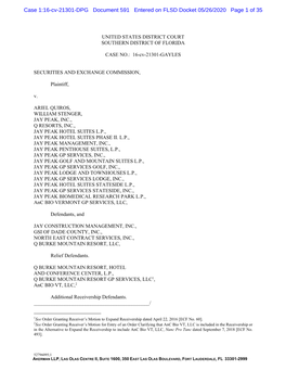 Case 1:16-Cv-21301-DPG Document 591 Entered on FLSD Docket 05/26/2020 Page 1 of 35