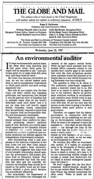 An Environmental Auditor-General
