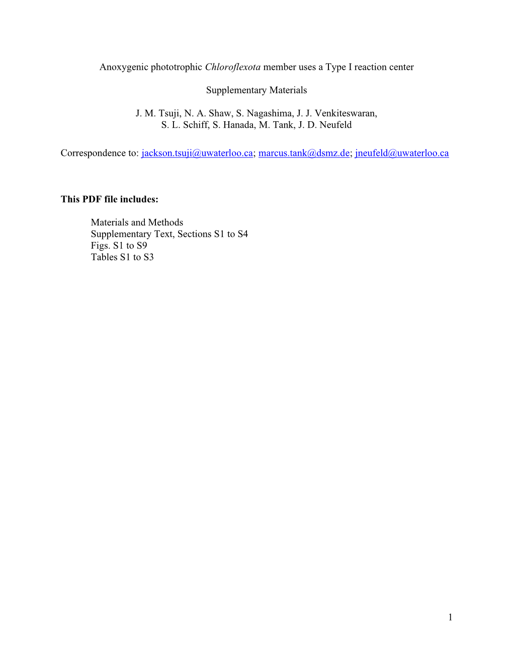 1 Anoxygenic Phototrophic Chloroflexota Member Uses a Type