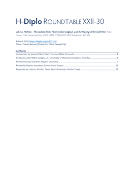 H-Diplo ROUNDTABLE XXII-30