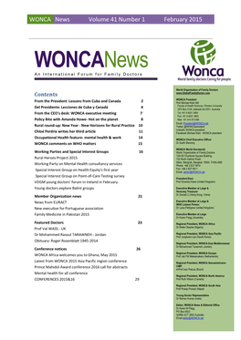 Woncanews an International Forum for Family Doctors